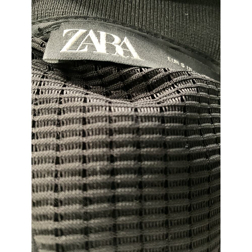 Zara Black Mesh Basic Jacket - image 3